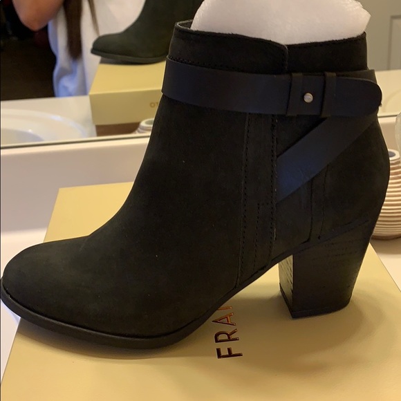 Franco Sarto Dotty Black32 Leather Bootie 7.5 New - Picture 4 of 5